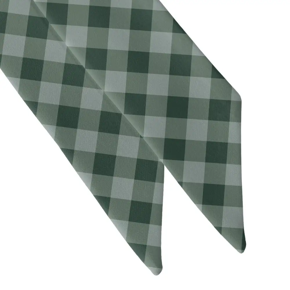 Gingham Plaid Pattern Hair Scarf