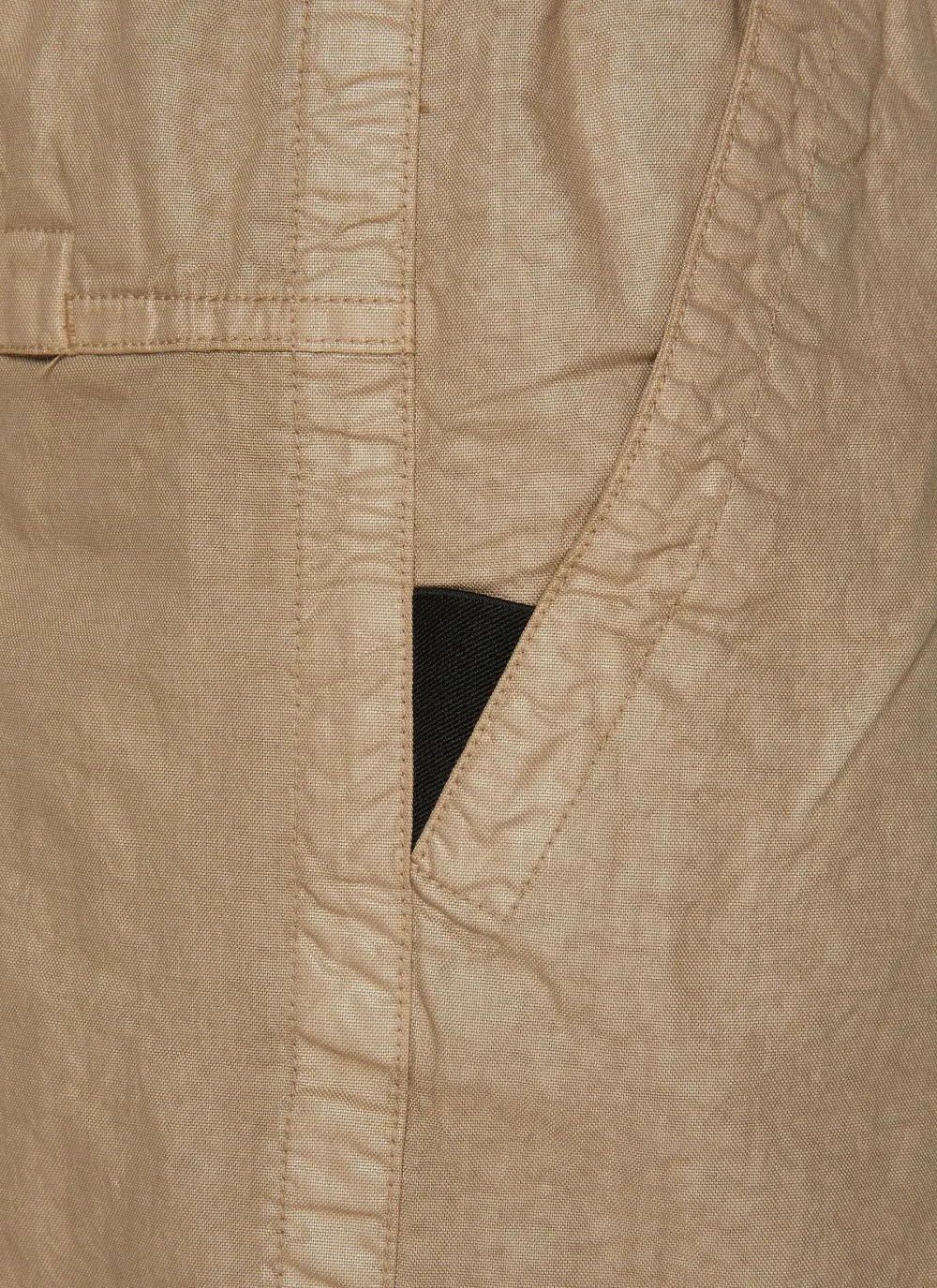 Casual Simple Loose Breathable Beige Shorts