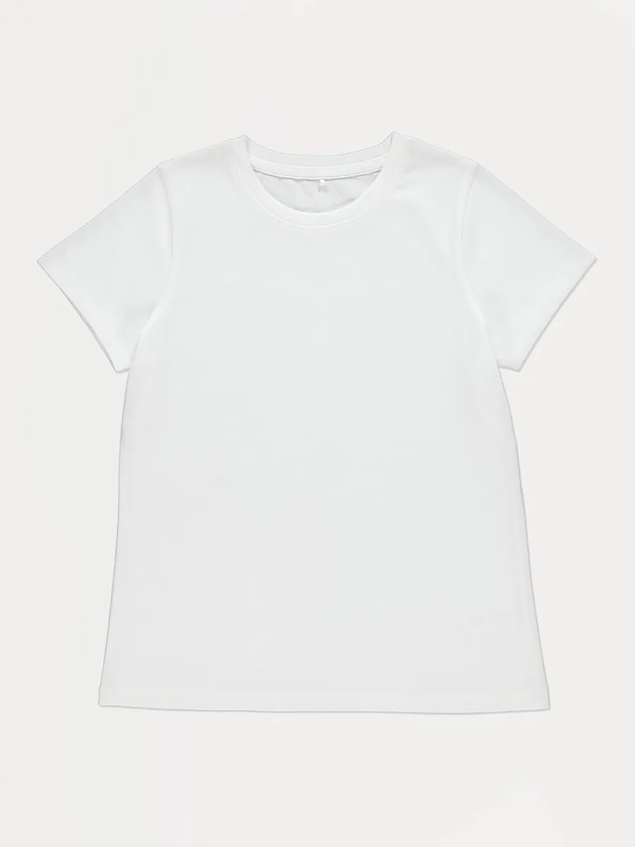 White Short Sleeve T Shirt