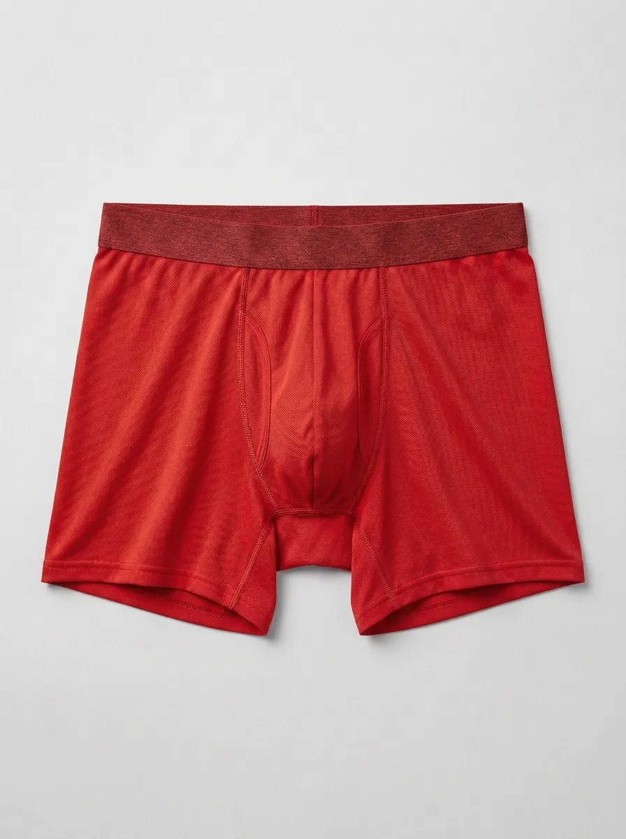 Men's Solid Charcoal Grey Athletic Boxer Briefs