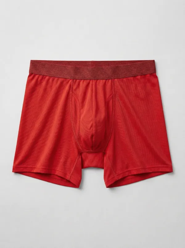 Men's Solid Charcoal Grey Athletic Boxer Briefs