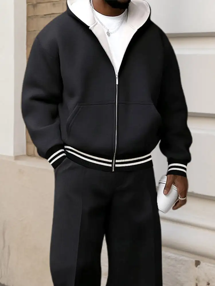 Sporty Street Jacket Set