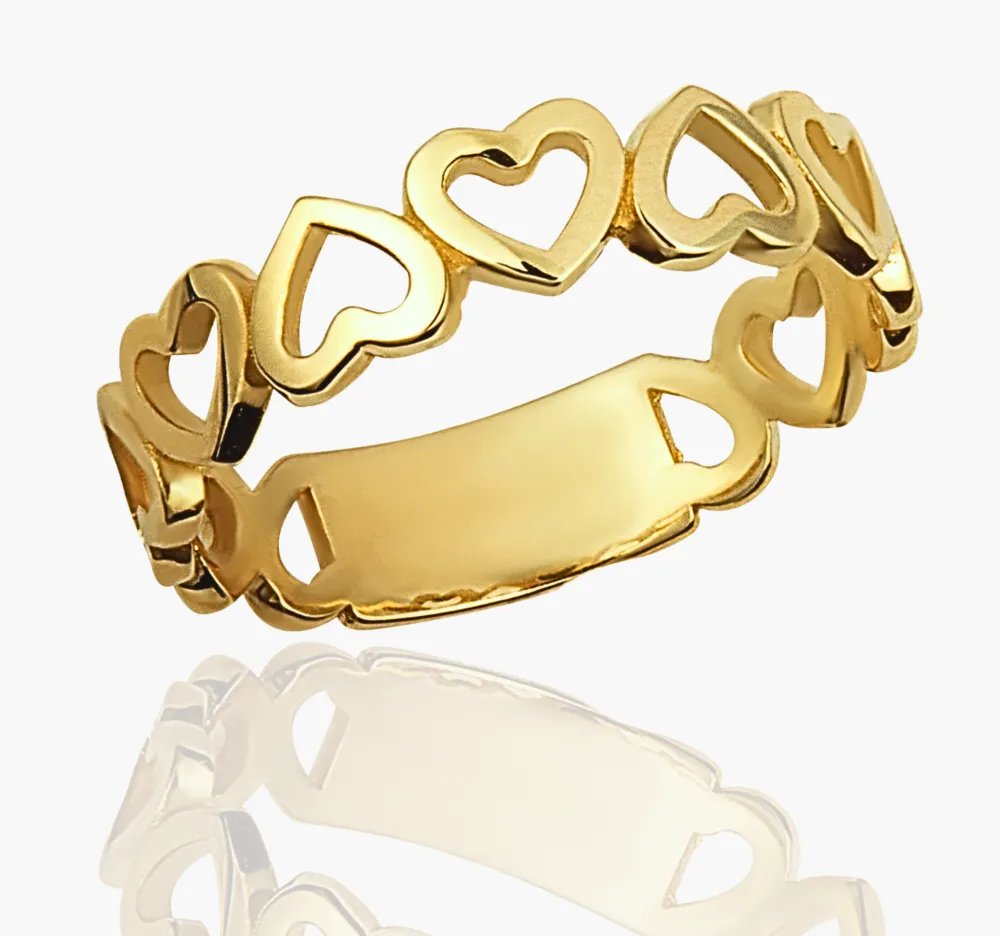Polished Heart Statement Ring