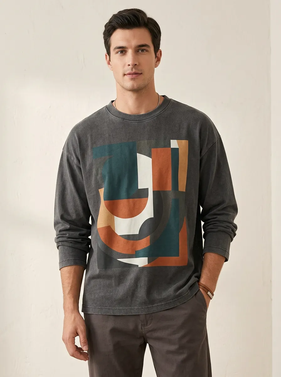 Men's Long Sleeve Contemporary Look Refined Essential Shirt