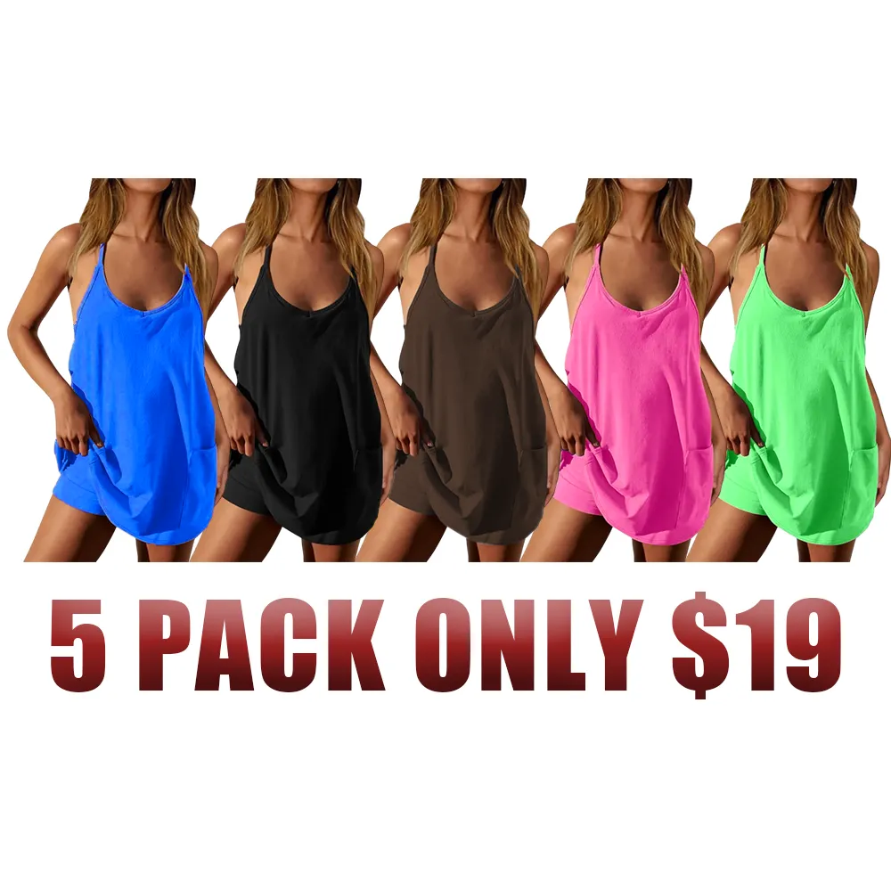 Special Sale❤️Womens Summer Sleeveless Mini Dress V Neck Spaghetti
