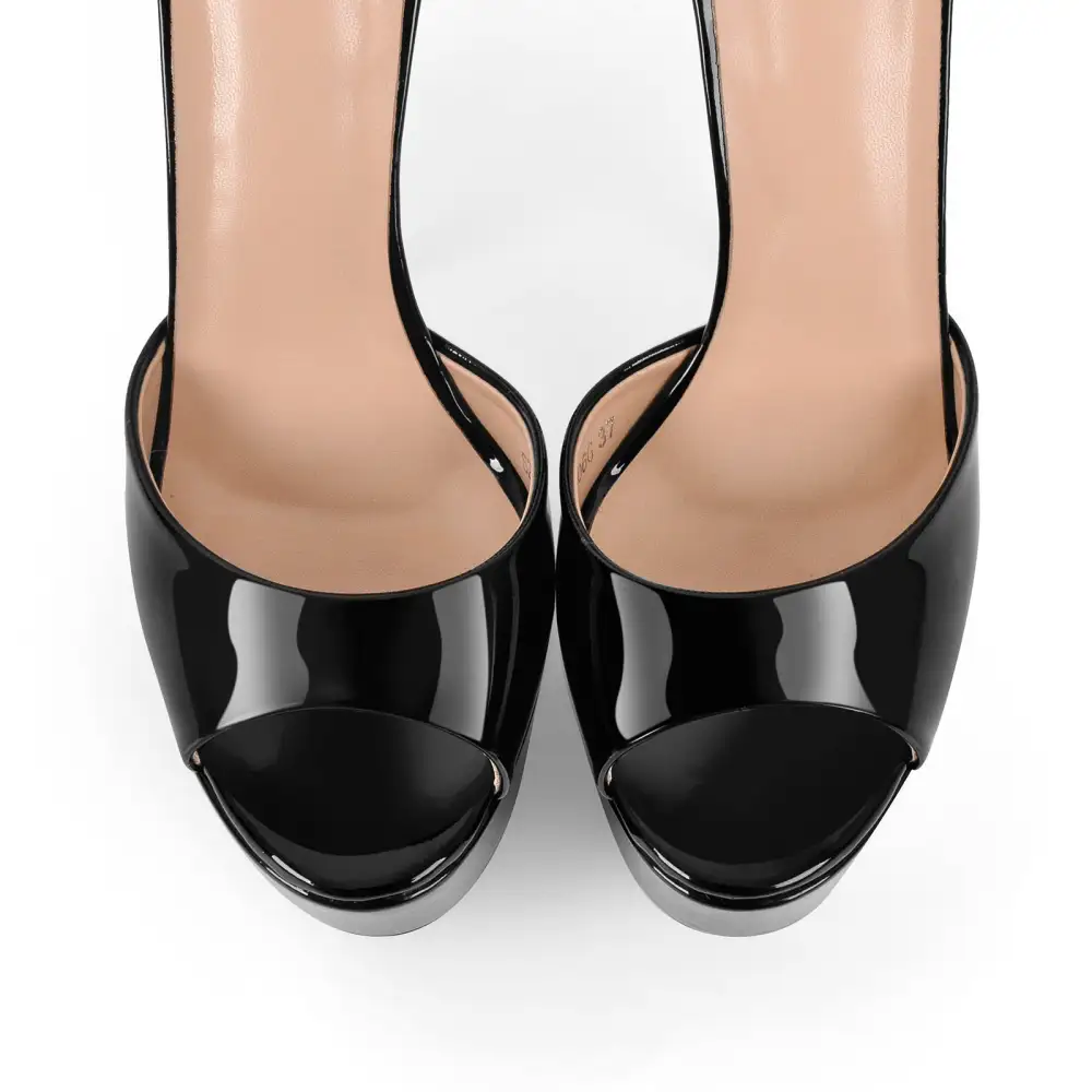 Peep Toe Platform Ankle Strap High Heel Sandals