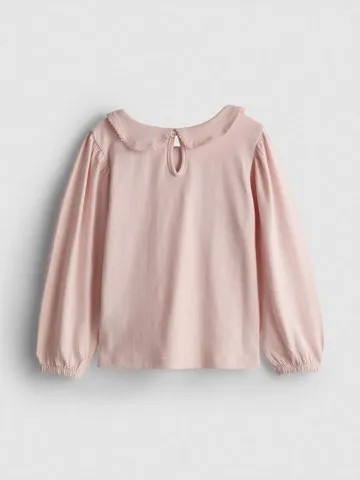 1-9yrs | Pure Cotton Collared Long Sleeve T-Shirt