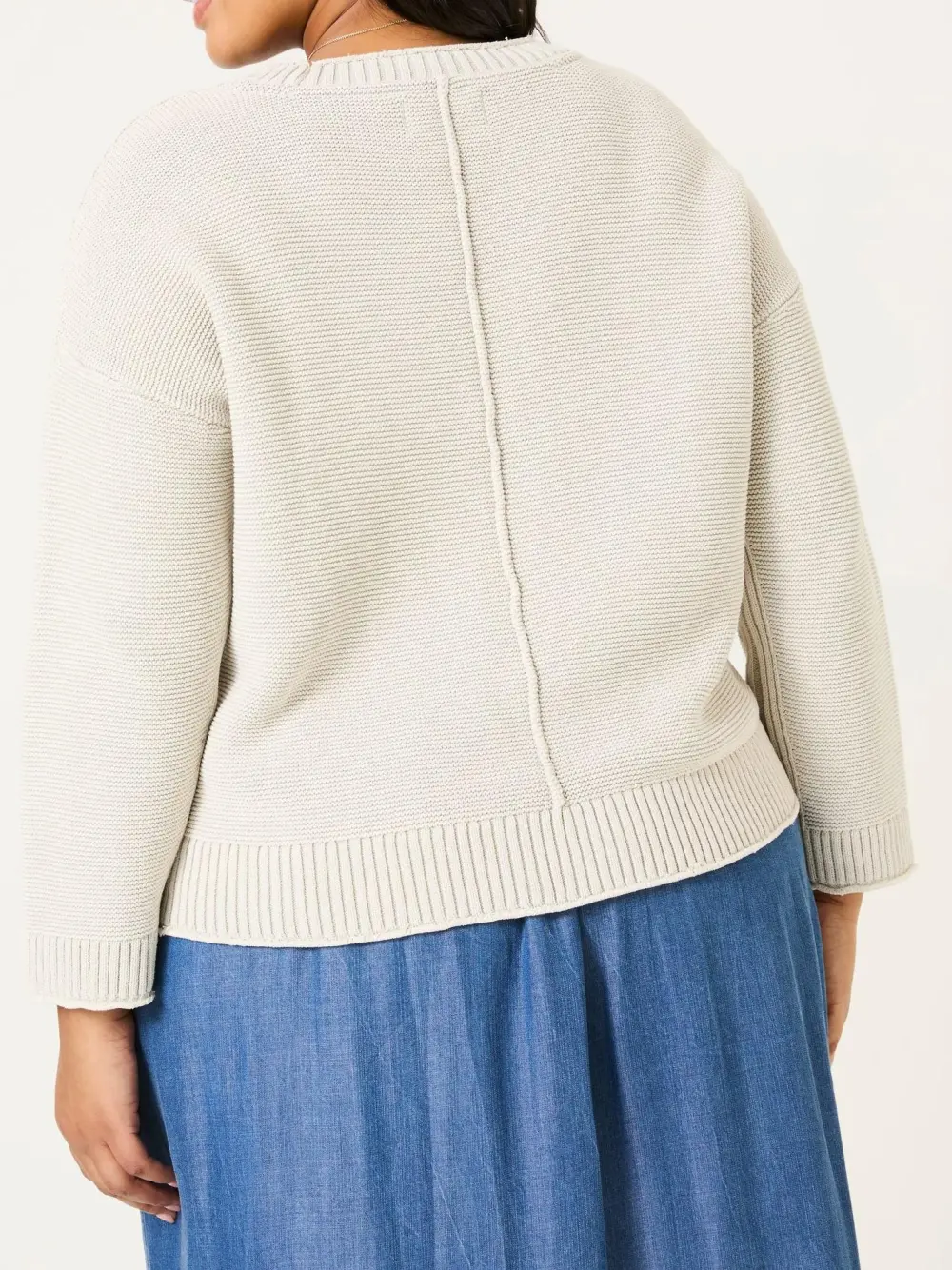 Stone Knitted Round Neck Jumper