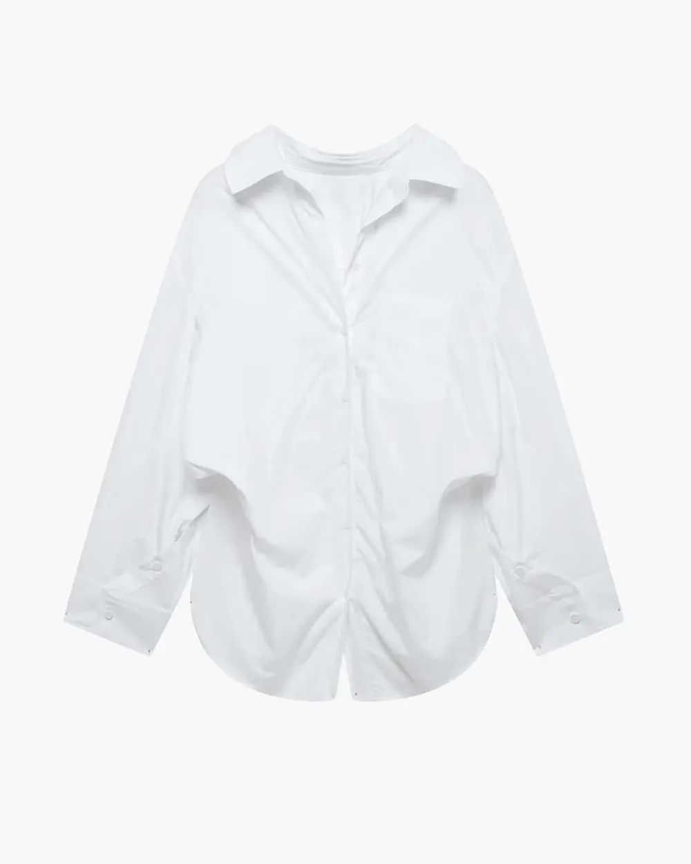 Bat-Sleeve Striped Shirt