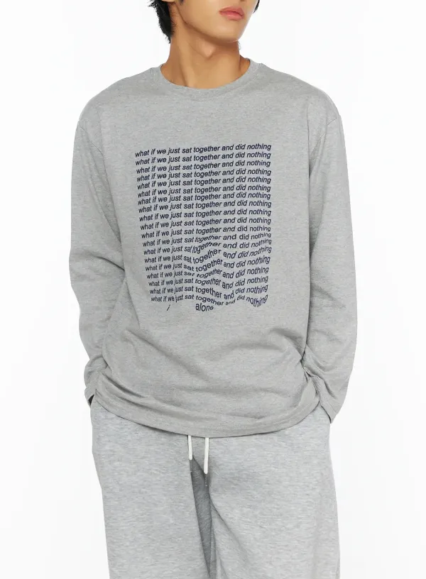 Men's Wave Graphic Long Sleeve Tee