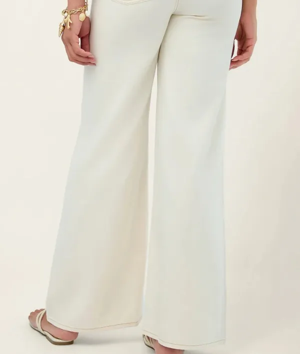 Antique White Stretch Denim
