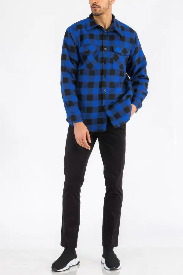 Quilted Padded Flannel Shirt