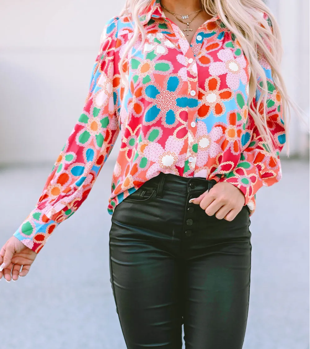 Everyday Floral Blouse Detail