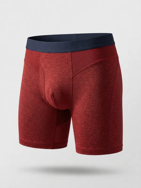 Men's Charcoal Heather Structured Pouch Boxer Briefs