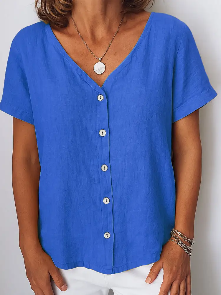 Balanced Linen Blouse