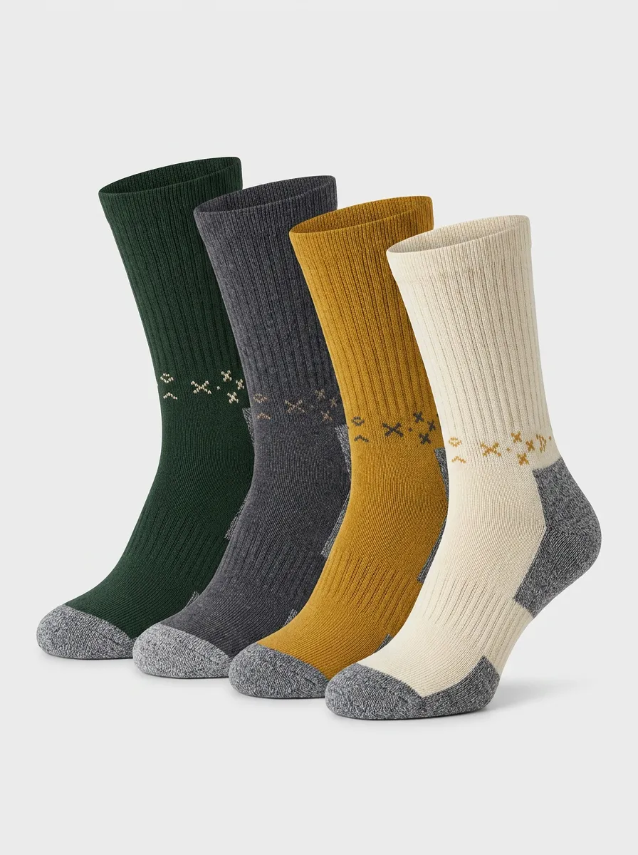 Everyday Minimalist Men's Four-Pair Long Socks