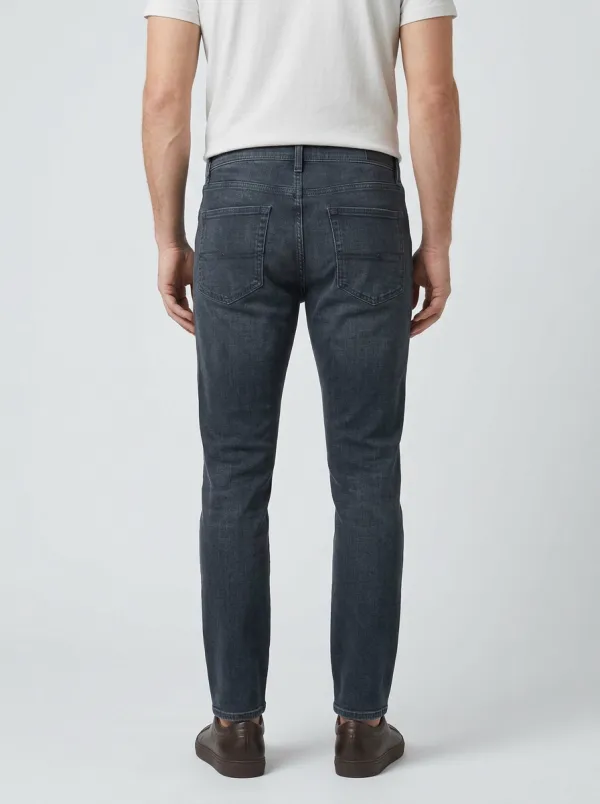 Men's Mountain Graphic Pocket Printed Stretch Jeans