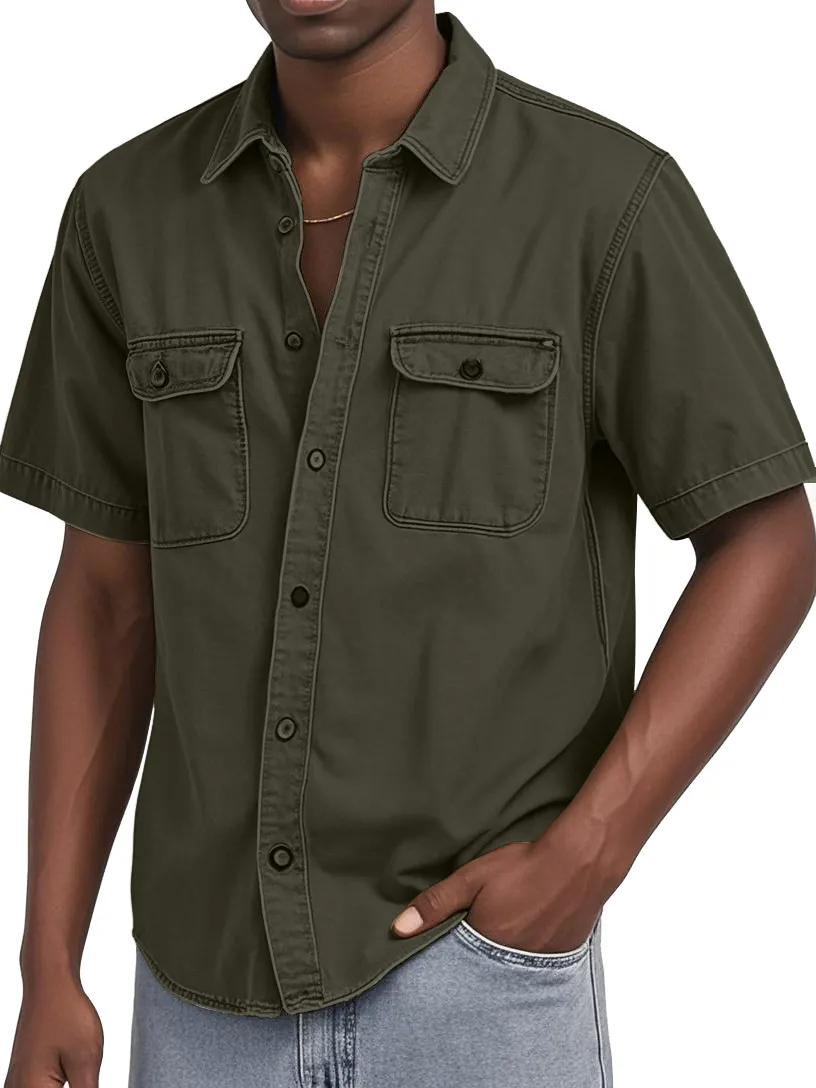 Short Sleeve Double Pocket Shirt
