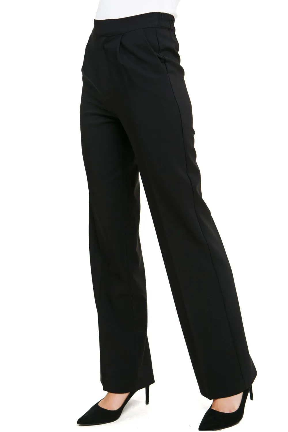 High Rise Wide Leg Pants