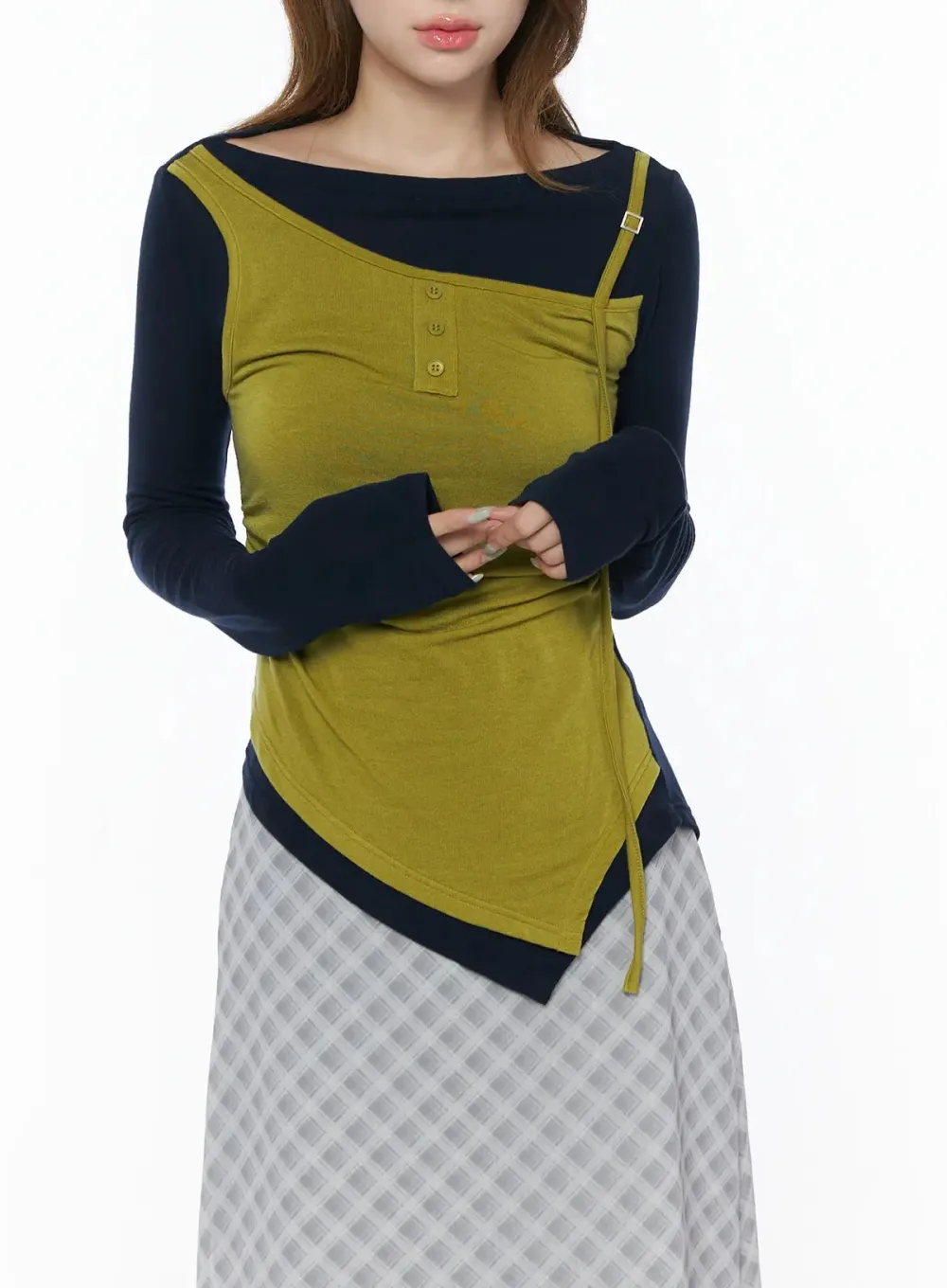 Two-Tone Layered Top