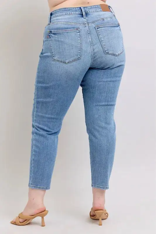 Denim Mid Rise Pocketed Vintage Jeans