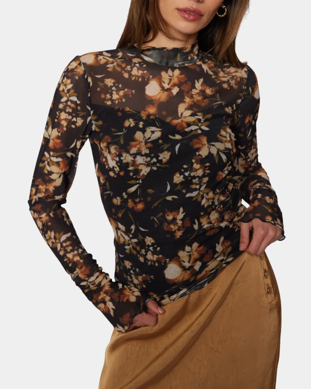 Moonlit Meadow Top - /Floral