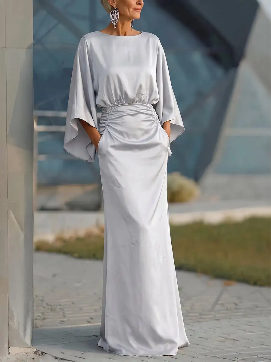 Mermaid Neck Maxi Dress