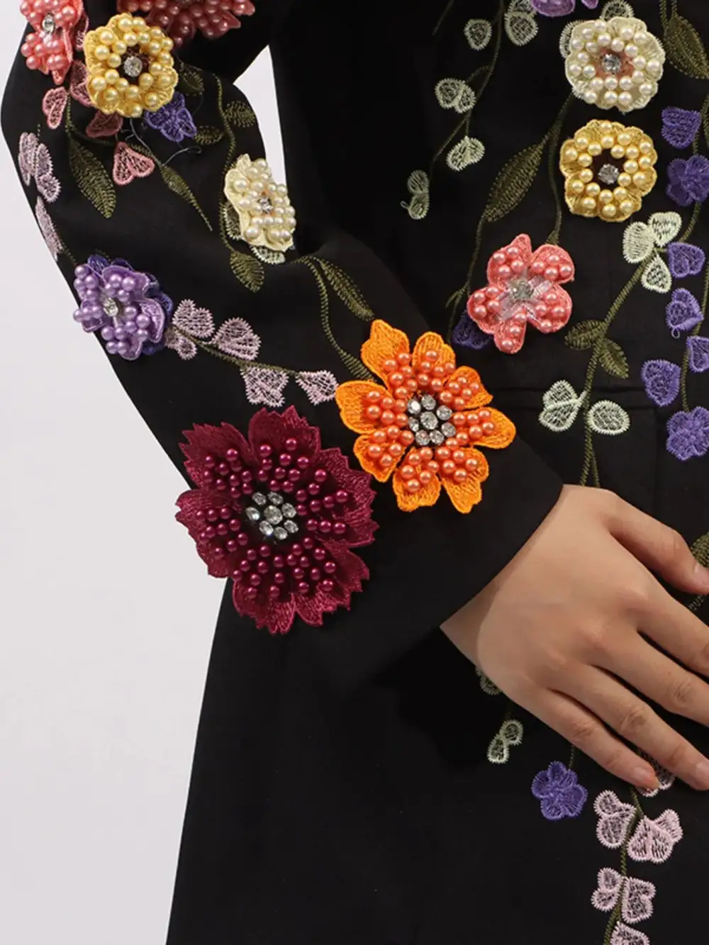Refined Lapel-Collar Blazer