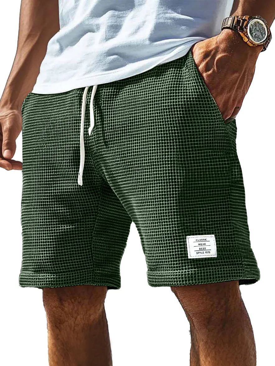 Everyday Textured Knit Drawstring Shorts