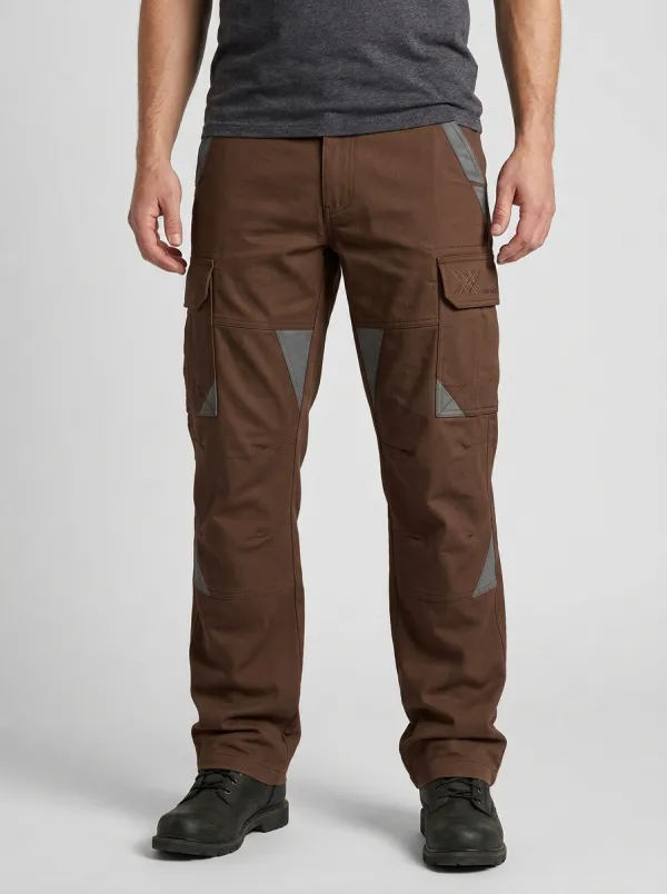 Men's Contrast Thigh Panel Utility Cargo Pants