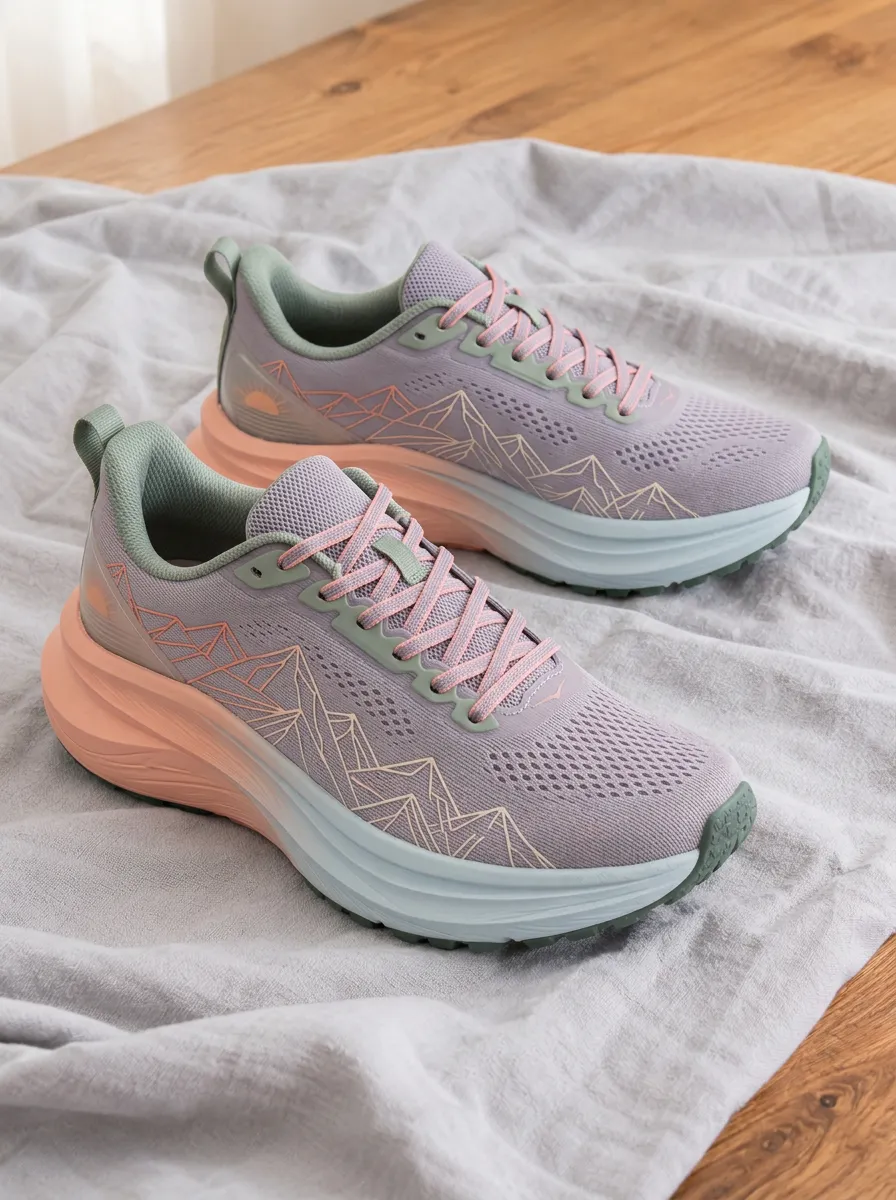 Women's Outdoor Hiking Mountain Sun Printed Running Shoes