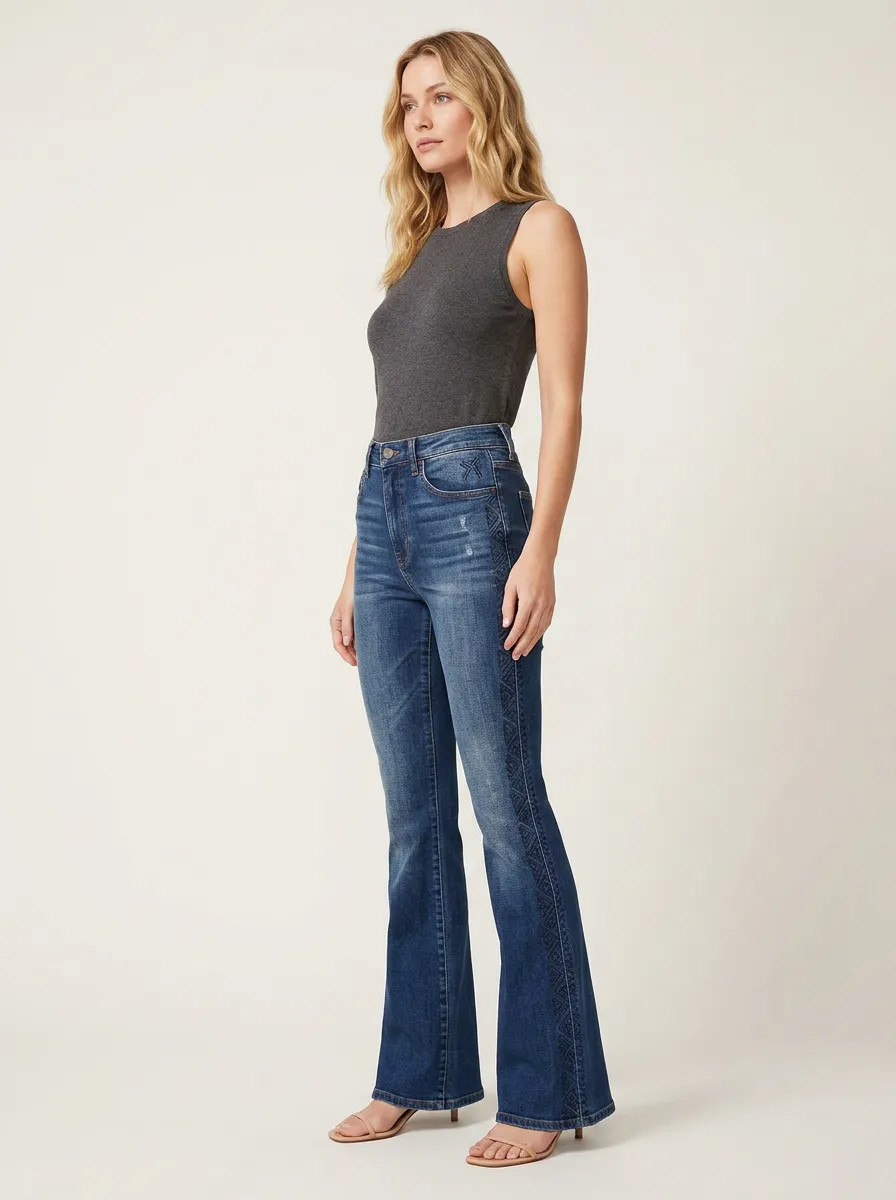 Women's High Waist Casual Denim Jeans