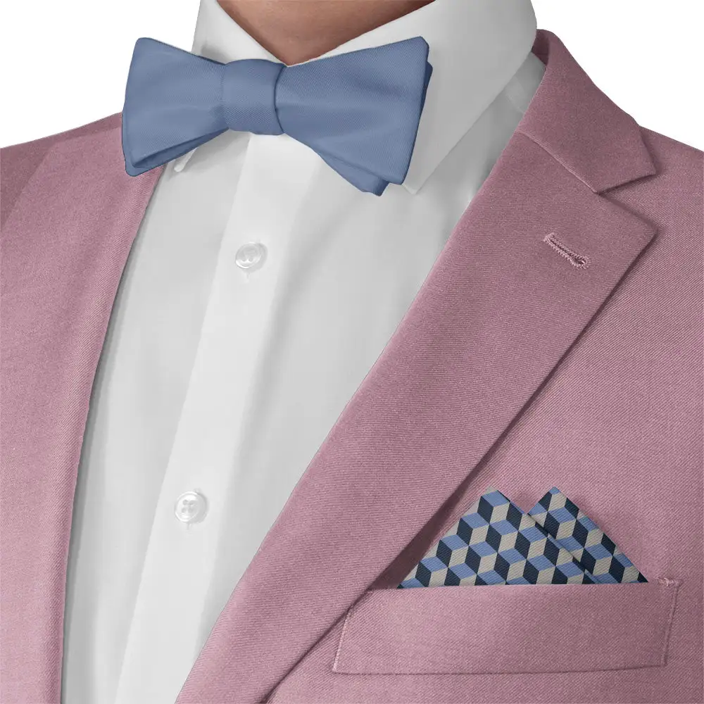 Formal Streamlined Geometric Pocket Square