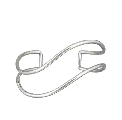 Double Curved Plated Brass Cuff