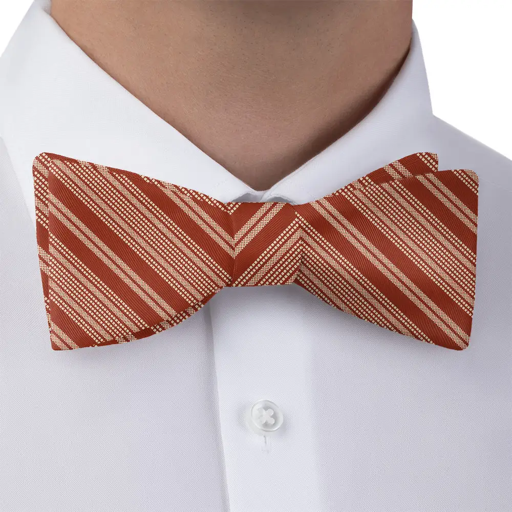 Structured Striped Bow Tie