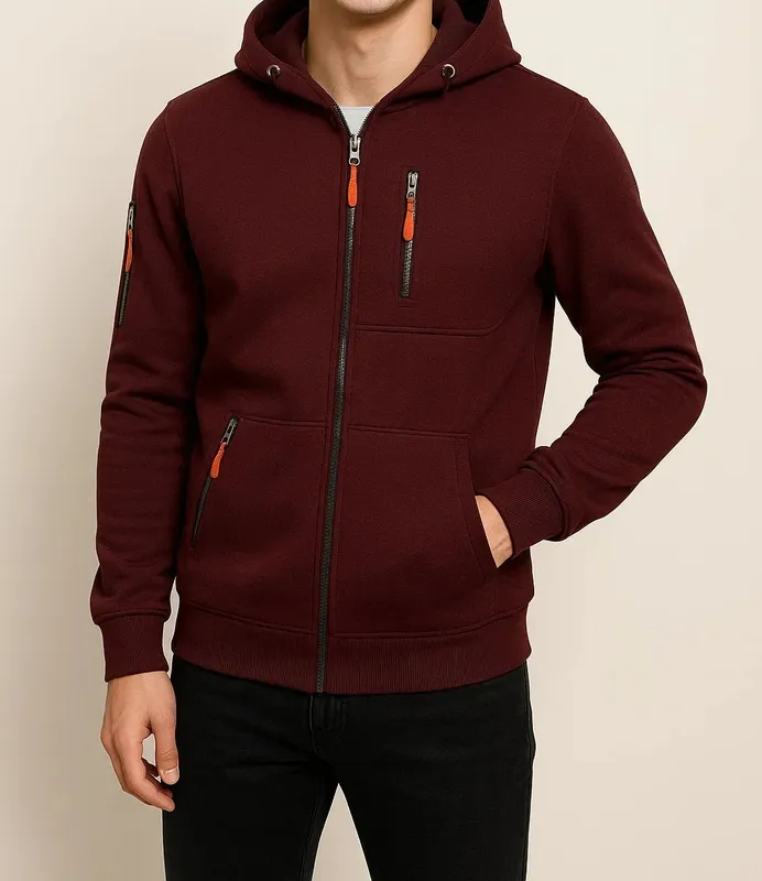Zip Front Hoodie
