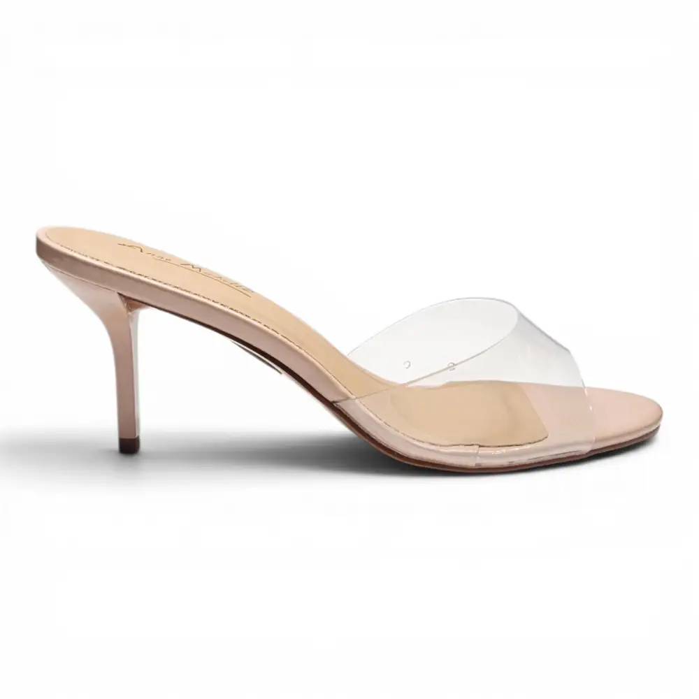Paris One Band Open Toe Mule Heels