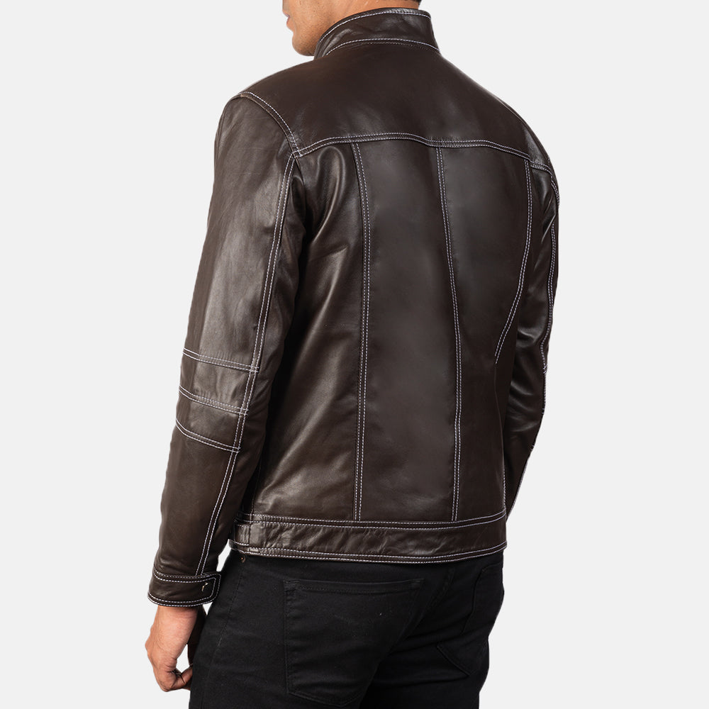 Men's Rugged Modern Biker Leather Jacket