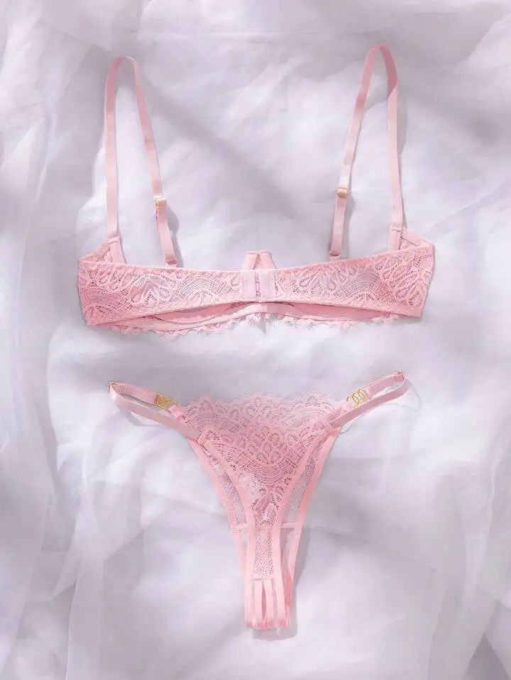 Underwire Open Cup Lingerie Set