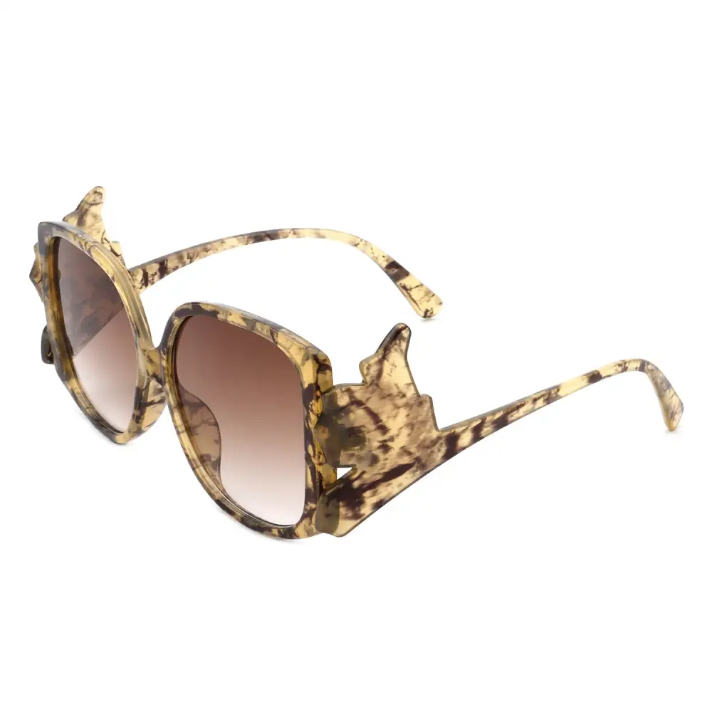 Layered Square Frame Sunglasses