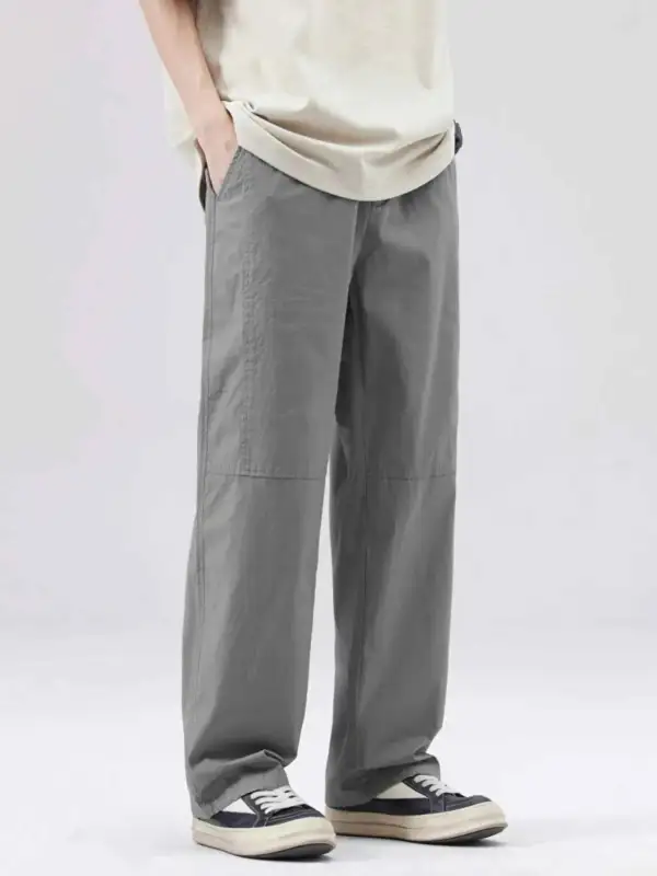 Casual Relaxed Fit Wide Leg Pants