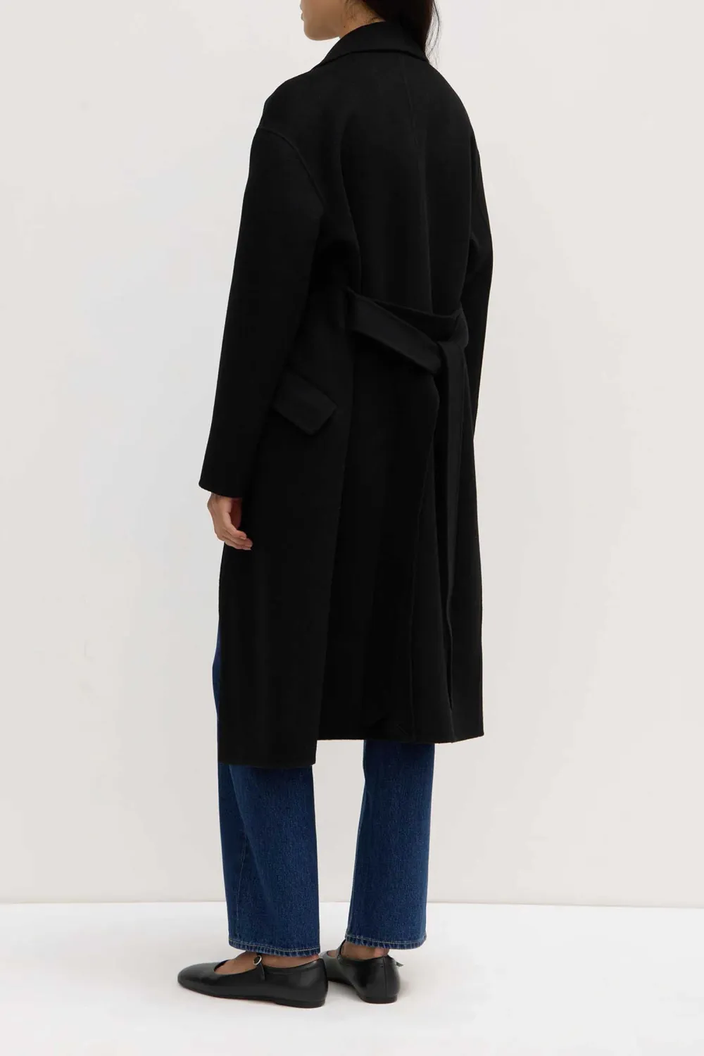 Shoulder Down Single Breasted Coat