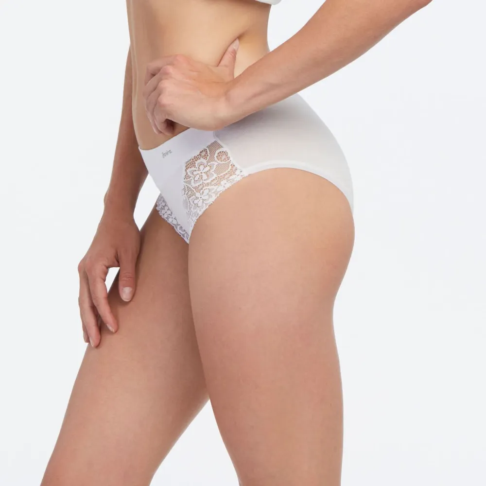 Women's Floral Lace Cotton Brief Panty