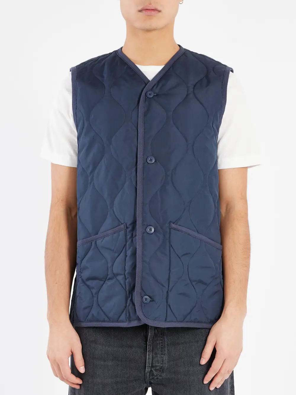 Men's V Neck Button Front Vest