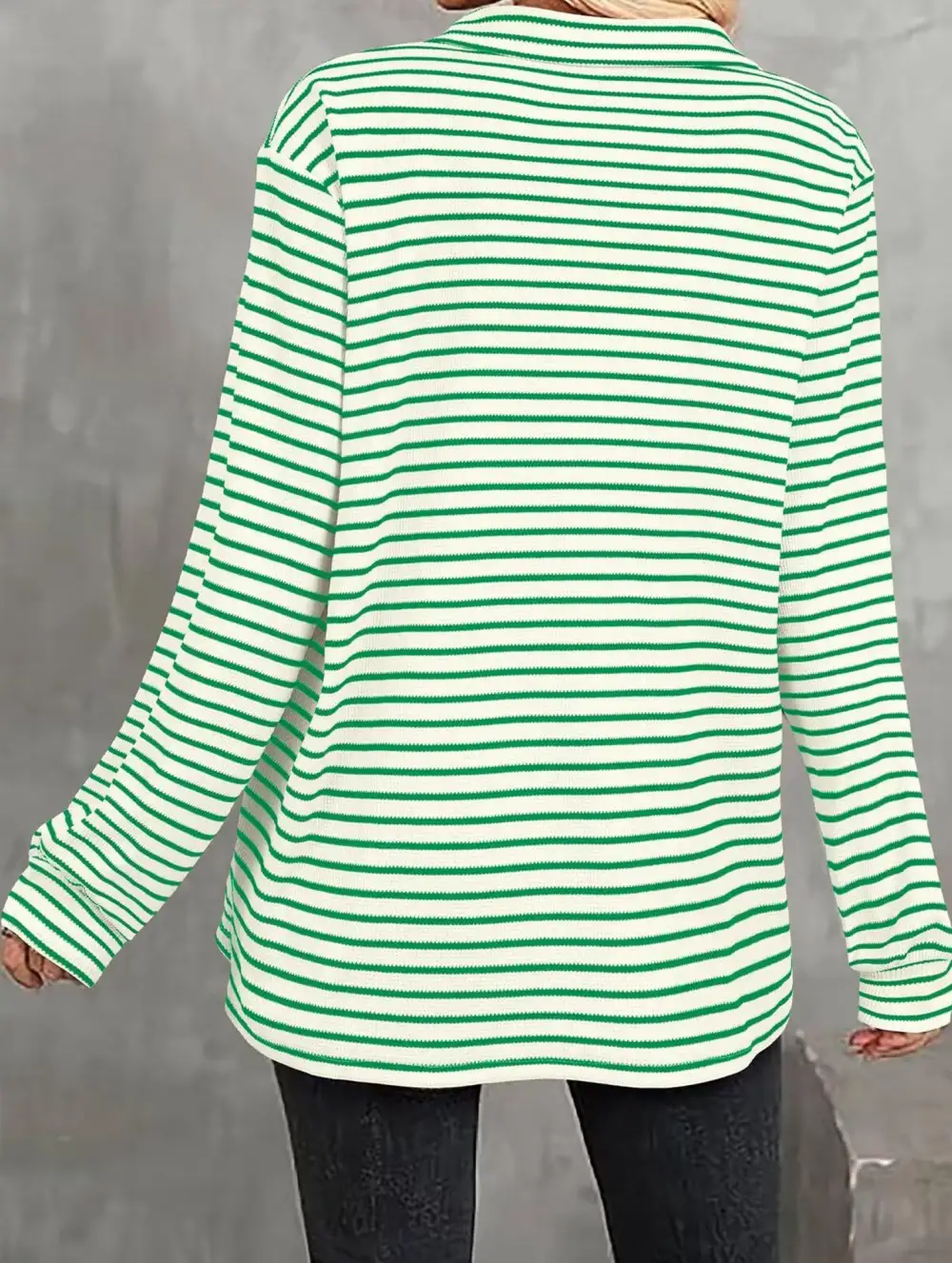 Button Down Striped Blouse