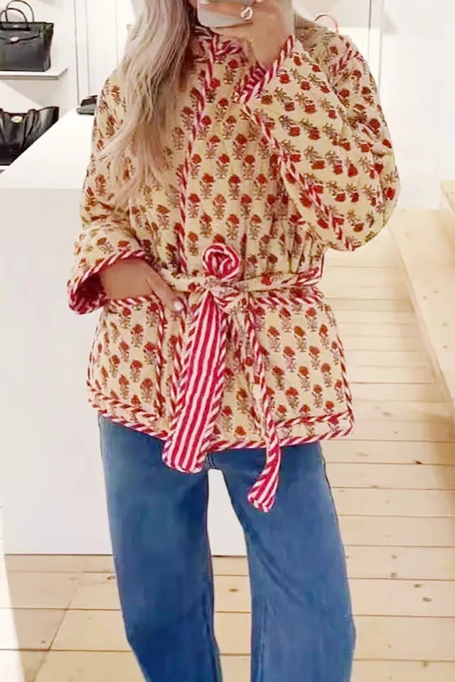 Reversible Stand-Collar Oversized Jacket