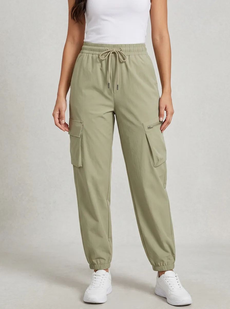 Drawstring Multi-Pocket Pocket Breathable Cargo Pants