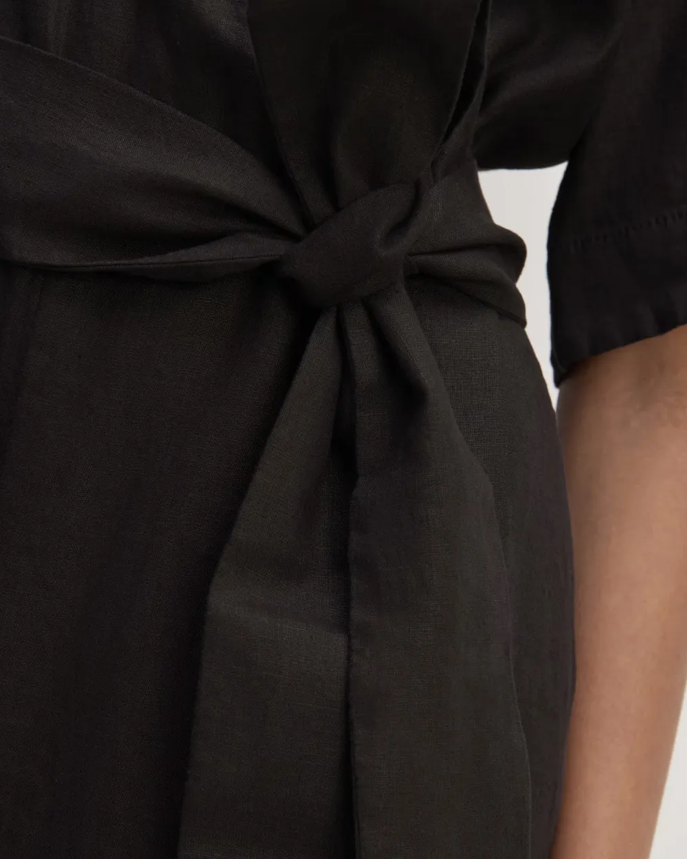 The Wrap Jumpsuit in Linen