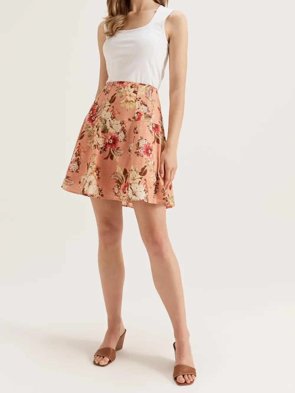 Floral Mini Skirt
