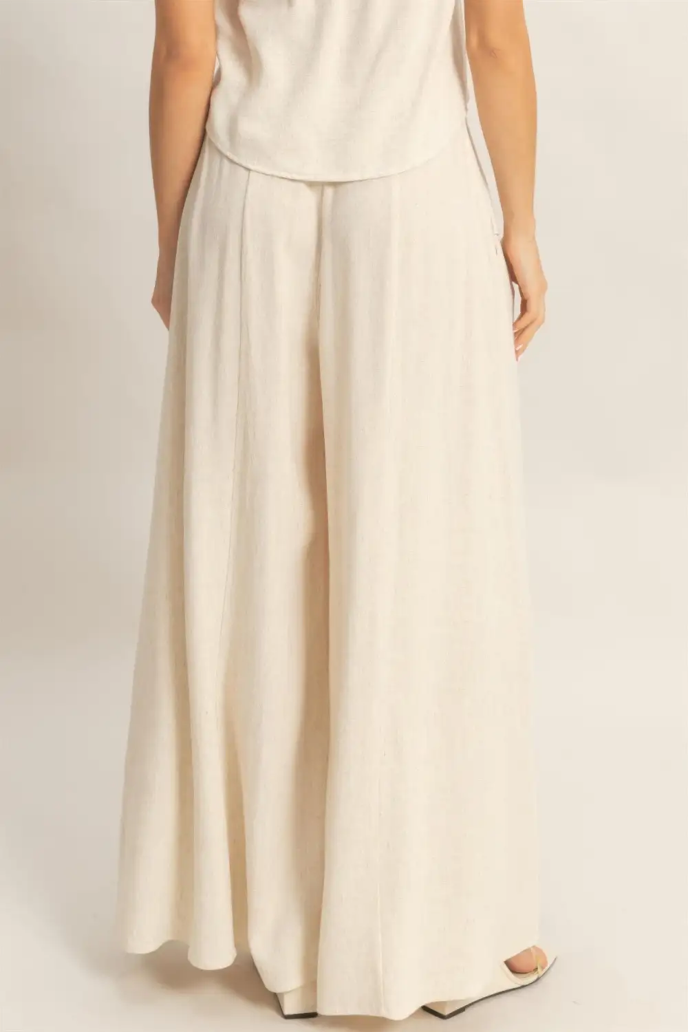 Wide Leg Flap Pocket Pants